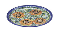 Polish Pottery Sunflower Splendor Dessert Plate