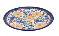 Polish Pottery Butterfly Dessert Plate