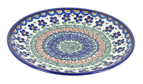 Polish Pottery Aztec Flower Dessert Plate