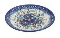 Polish Pottery Garden of Blue Dessert Plate