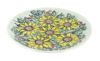 Polish Pottery Sunflower Maze Dessert Plate