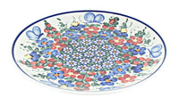 Polish Pottery Garden Butterfly Dessert Plate