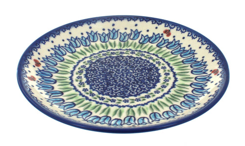 Polish Pottery Garden Tulip Dessert Plate