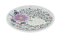 Polish Pottery Lilac Garden Dessert Plate