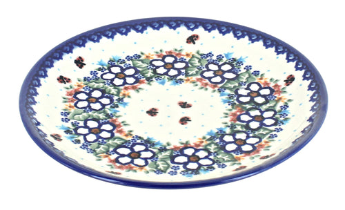 Polish Pottery Scarlett Dessert Plate