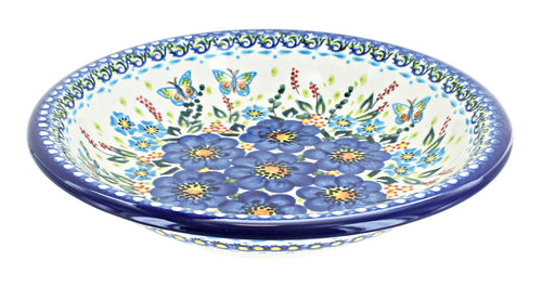 Polish Pottery Garden of Blue Soup Plate