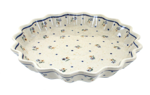 Polish Pottery Country Meadow Quiche Dish