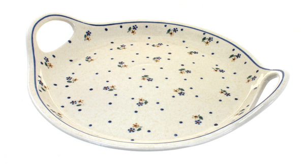 Country Meadow Round Serving Tray with Handles