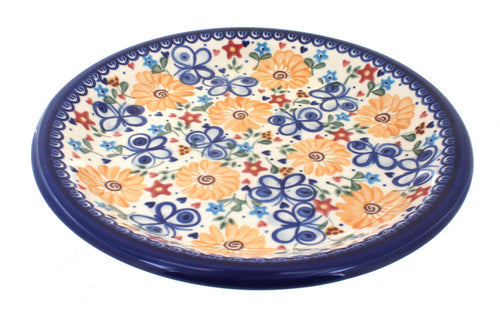 Polish Pottery Butterfly Dinner Plate