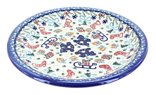 Polish Pottery Christmas Bounty Dinner Plate