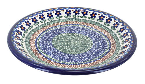 Polish Pottery Aztec Flower Dinner Plate