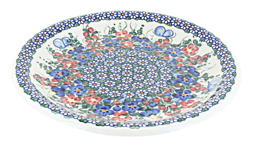 Polish Pottery Garden Butterfly Dinner Plate