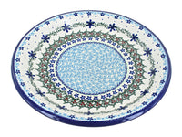 Polish Pottery Winter Celebration Dinner Plate