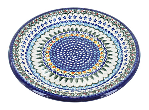 Polish Pottery Holiday Pine Dinner Plate