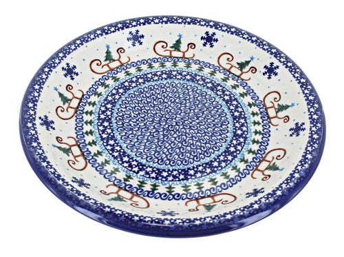 Polish Pottery Noel Nights Dinner Plate