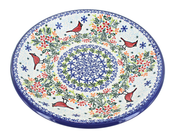Winter Cardinal Dinner Plate