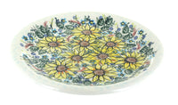 Polish Pottery Sunflower Maze Dinner Plate