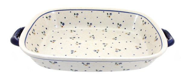 Country Meadow Large Baker with Handles