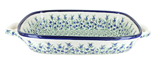 Porcelain Vine Large Baker with Handles