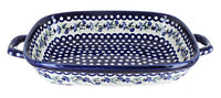 Polish Pottery Sweet Annie Large Baker with Handles