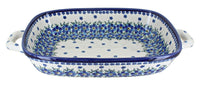 Polish Pottery Kalina Large Baker with Handles