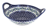 Polish Pottery Sweet Annie Deep Bowl with Handles