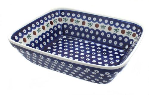 Polish Pottery Nature Medium Deep Baker