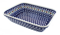 Polish Pottery Nature Large Deep Baker