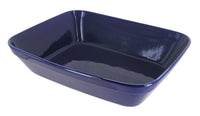 Polish Pottery Cobalt Large Deep Baker