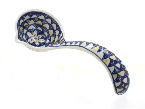 Polish Pottery Evergreen Soup Ladle