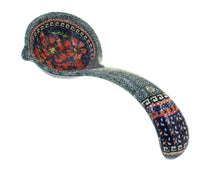 Polish Pottery Jungle Flower Soup Ladle