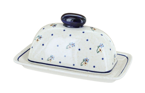 Polish Pottery Country Meadow Butter Dish