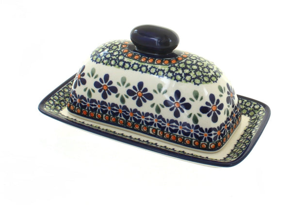 Mosaic Flower Butter Dish