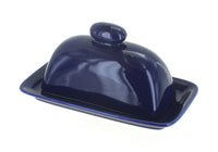 Polish Pottery Cobalt Butter Dish