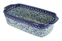 Polish Pottery Seaside Swirl Loaf Baker