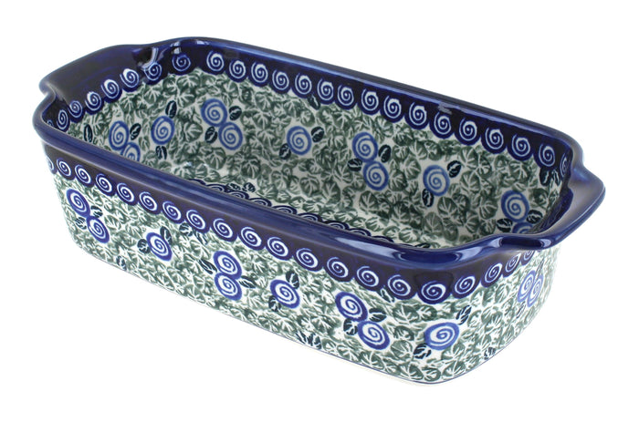 Polish Pottery Seaside Swirl Loaf Baker