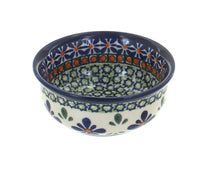 Polish Pottery Mosaic Flower Small Bowl