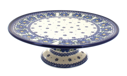 Polish Pottery Spring Blossom Cake Plate
