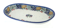 Polish Pottery Pinecone Oval Dish
