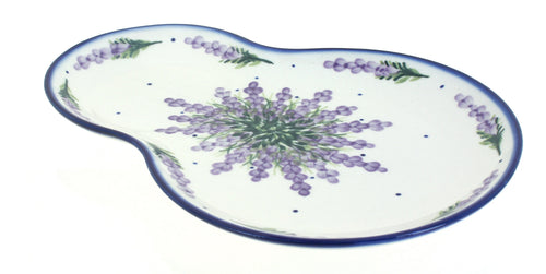 Polish Pottery Lavender Fields Oval Breakfast Plate