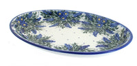 Polish Pottery Hyacinth Oval Dish