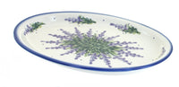 Polish Pottery Lavender Fields Oval Dish