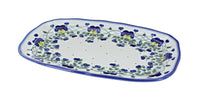Pansies Medium Scalloped Serving Platter