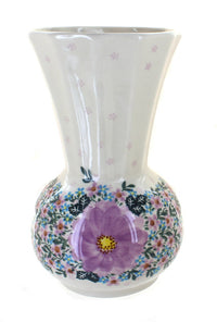Polish Pottery Lilac Garden Vase