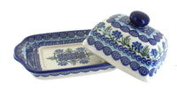 Charleston Square Butter Dish Polish Pottery