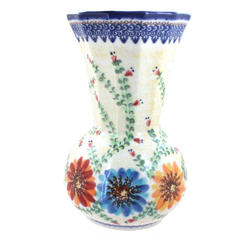 Polish Pottery Autumn Burst Vase