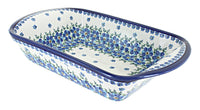 Polish Pottery Kalina Large Rectangular Baker with Handles