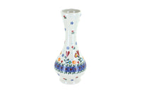 Polish Pottery Hearts & Flowers Small Bud Vase