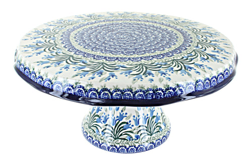 Polish Pottery Tulip Bouquet Cake Plate