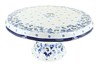 Polish Pottery Georgia Blue Cake Plate
